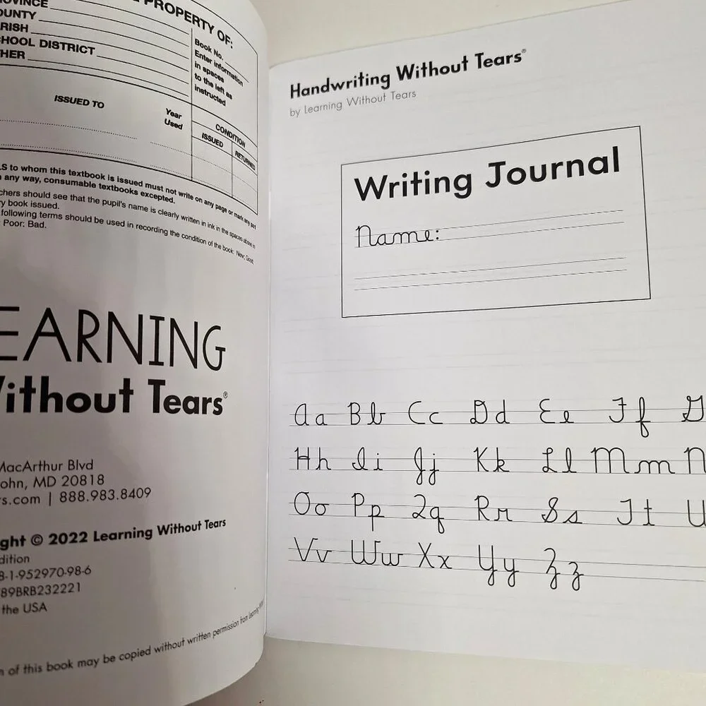 3rd Grade D Handwriting Without Tears Writing Journal Teachers Guide Cursive Lot - Picture 6 of 6